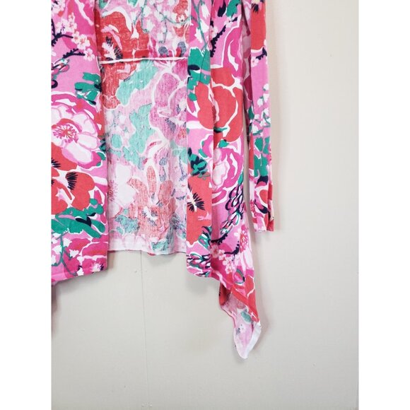 Lilly Pulitzer Womens S Jacey Cardigan Bold Floral A Thing Called Love Cotton - Picture 3 of 6
